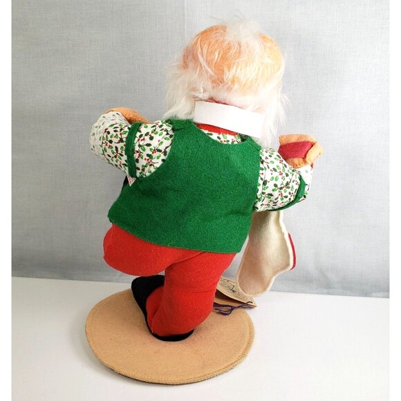 Annalee Dolls 12" Santa w/Stocking 1990 Christmas 5486 - Picture 7 of 16